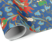 花カラフル柄ラッピング紙 ラッピングペーパー (ロールコーナー)