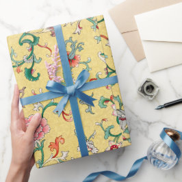 花カラフル柄ラッピング紙 ラッピングペーパー