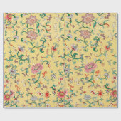 花カラフル柄ラッピング紙 ラッピングペーパー (フラット)