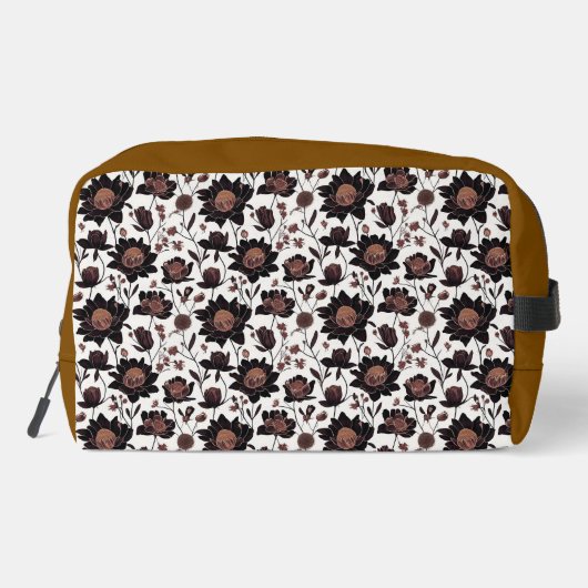 花カラフル柄23 – 化粧品バッグ ドップキット (裏面)