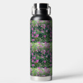 花カラフル柄 ウォーターボトル (正面)