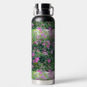 花カラフル柄 ウォーターボトル (背面)
