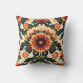 花カラフル柄 クッション (裏面)