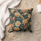 花カラフル柄 クッション (ブランケット)