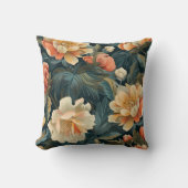 花カラフル柄 クッション (正面)