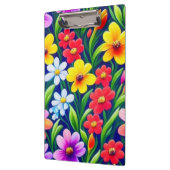 花カラフル柄 クリップボード (左)