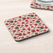 花カラフル柄 コースター (左側)