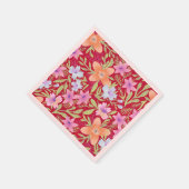 花カラフル柄 スタンダードカクテルナプキン (角)