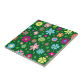 花カラフル柄 タイル (側面)