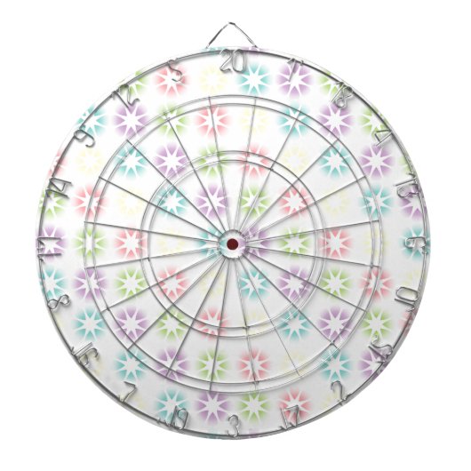 花カラフル柄 ダーツボード (正面)