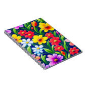 花カラフル柄 ノートブック (右側)