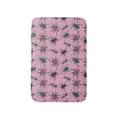 花カラフル柄 バスマット (正面縦)