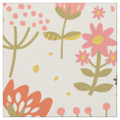 花カラフル柄 ファブリック (クローズアップ)