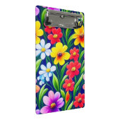 花カラフル柄 ミニクリップボード (アングル)