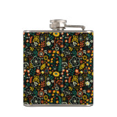 花カラフル柄・砂糖スカル フラスク (裏面)