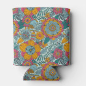 花カラフル柄 缶クーラー (裏面)