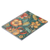 花カラフル柄 |野生の花 ノートブック (左側)