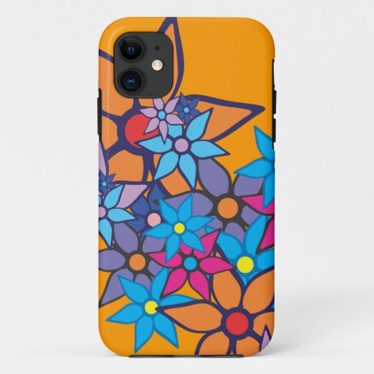 花カラフル柄#10 Case-Mate iPhoneケース (裏面)