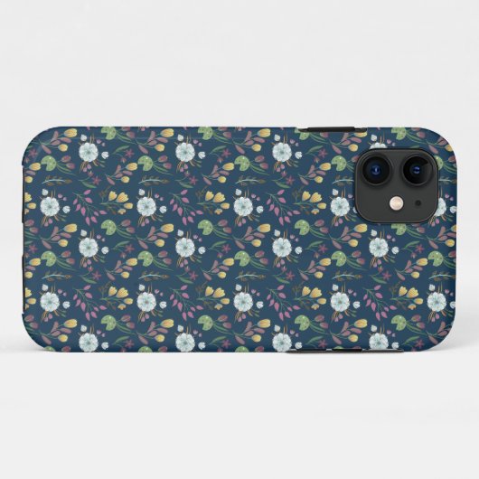 花カラフル柄 Case-Mate iPhoneケース (裏面(横))
