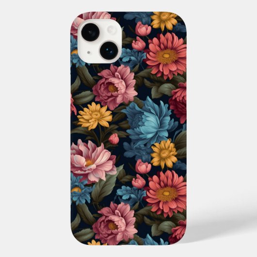 花カラフル柄 Case-Mate iPhoneケース (裏面)