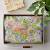 花カラフル桃 薄葉紙 (ギフト)