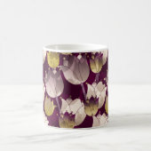 花カラフル模様の背景 コーヒーマグカップ (中央)