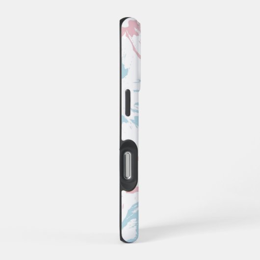 花カラフル模様の背景 iPhoneケース (右側面)