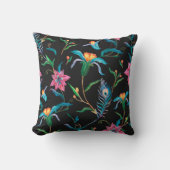 花カラフル模様はっきりした及び鮮やかpi クッション (正面)