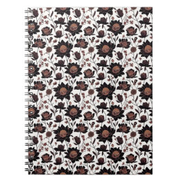 花カラフル模様23 – スパイラルノートブック ノートブック