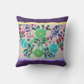 花カラフル模様 アウトドアクッション (裏面)