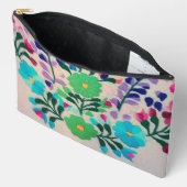 花カラフル模様 アクセサリーポーチ (見開き)