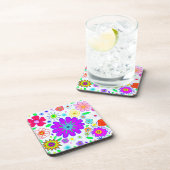 花カラフル模様 コースター (右側)