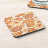 花カラフル模様 コースター (左側)