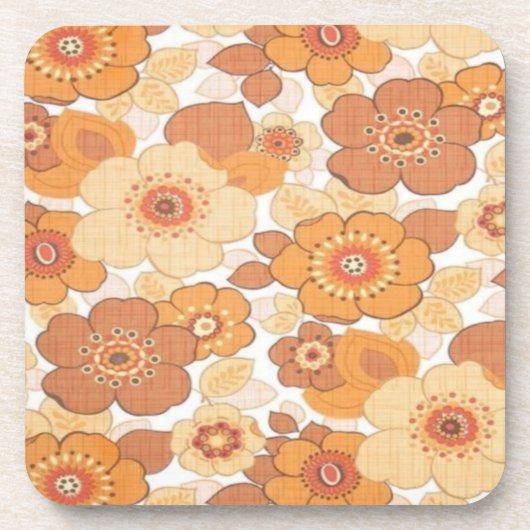 花カラフル模様 コースター (正面)