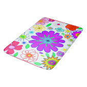 花カラフル模様 バスマット (アングル)