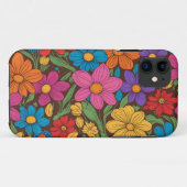 花カラフル模様 Case-Mate iPhoneケース (裏面(横))