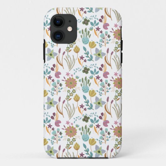 花カラフル模様 Case-Mate iPhoneケース (裏面)