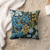 花カラフル水彩トレンディー クッション (ブランケット)