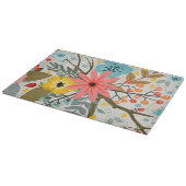 花カラフル水彩可愛 カッティングボード (角)