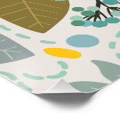 花カラフル水彩可愛 ポスター (コーナー)