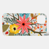 花カラフル水彩可愛 Case-Mate iPhoneケース (裏面 (横))