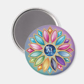 花カラフル玉 マグネット (正面/裏面)