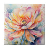 花カラフル瓦 タイル (正面)