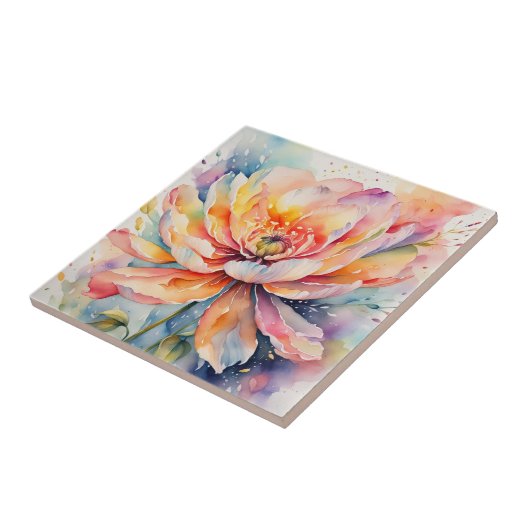 花カラフル瓦 タイル (側面)