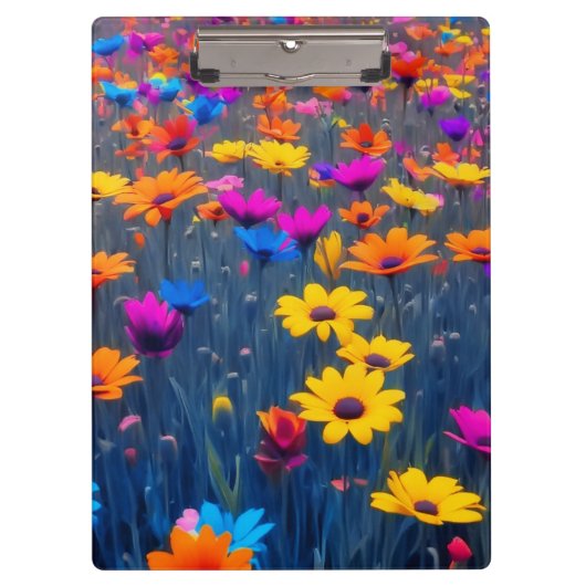花カラフル畑 クリップボード (正面)