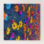 花カラフル畑 ジグソーパズル (横)