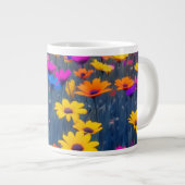 花カラフル畑 ジャンボコーヒーマグカップ (正面右)