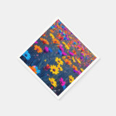 花カラフル畑 スタンダードカクテルナプキン (角)