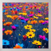 花カラフル畑 ポスター (正面)