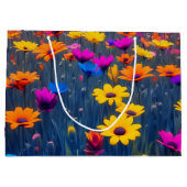 花カラフル畑 ラージペーパーバッグ (裏面)
